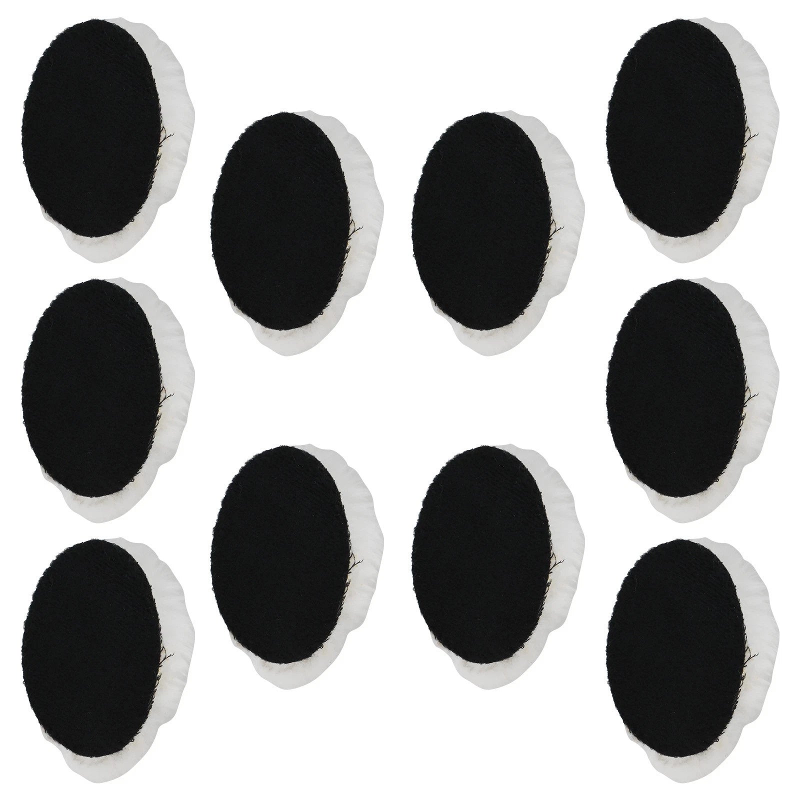 10pcs Wool Buffing Pads for Polishing and Cutting (3 Inch)