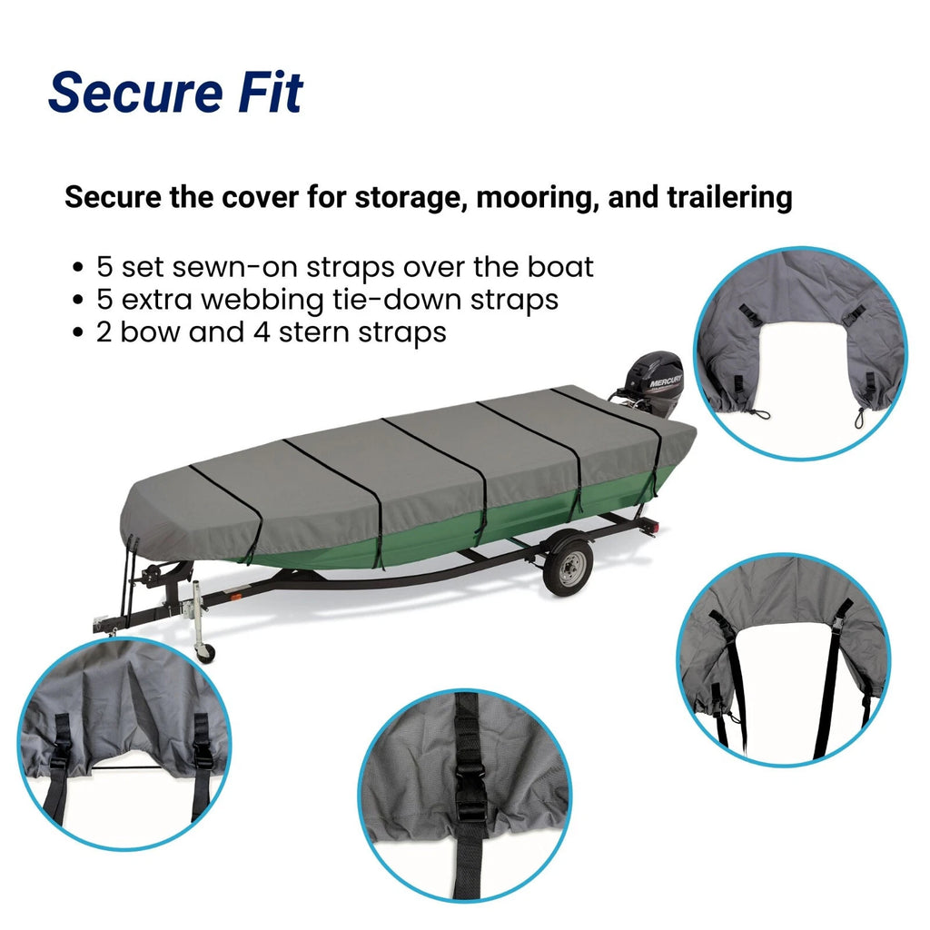 Jon Boat Cover for Eliteshield (600D Marine Grade Polyester)