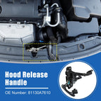 Hood Latch Assembly for Kia Forte (2017–2018) No. 81130A7610