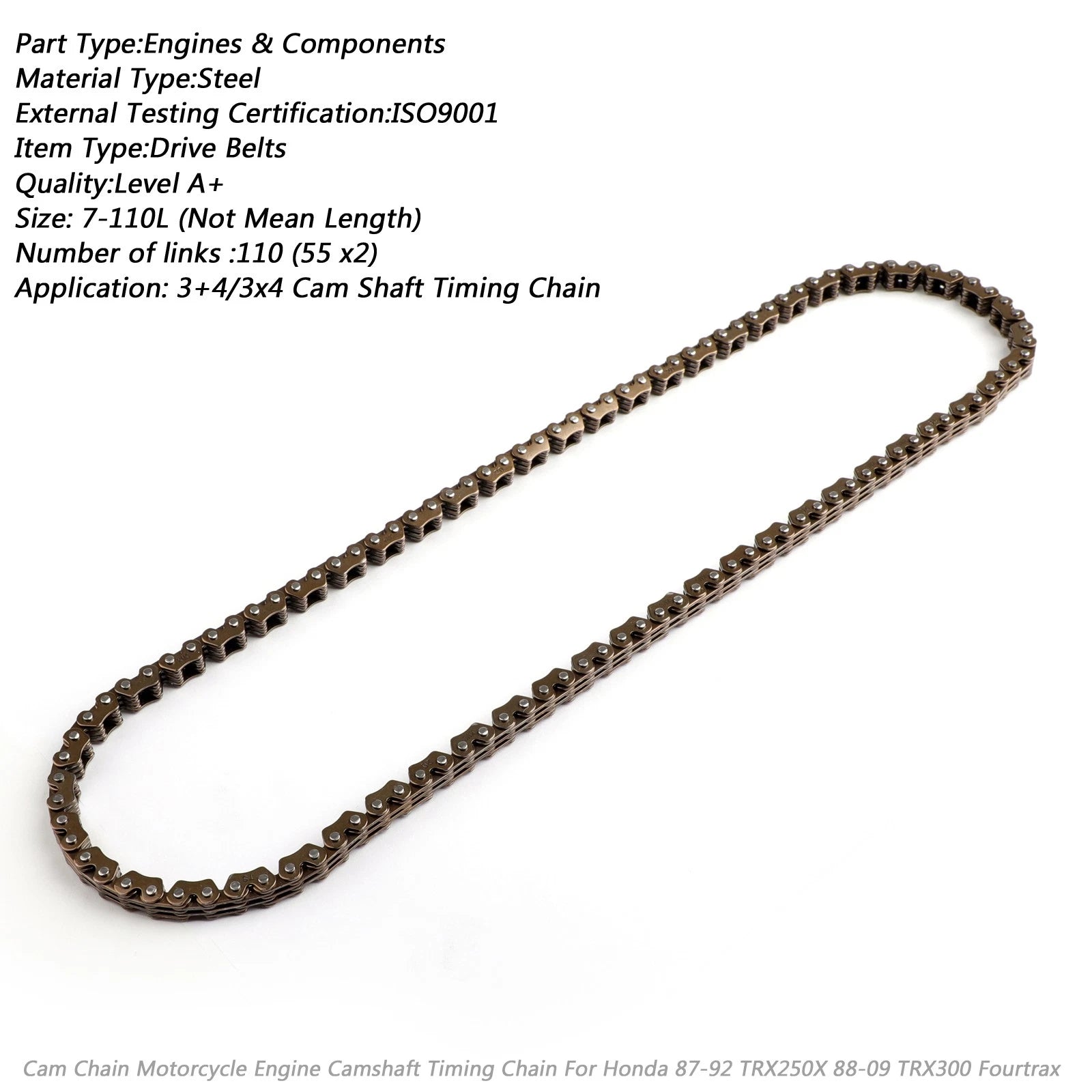 Cam Chain Camshaft 110L for Honda TRX680 TRX650 SXS700 MUV700 (2004–2014) 14401-HN8-A61