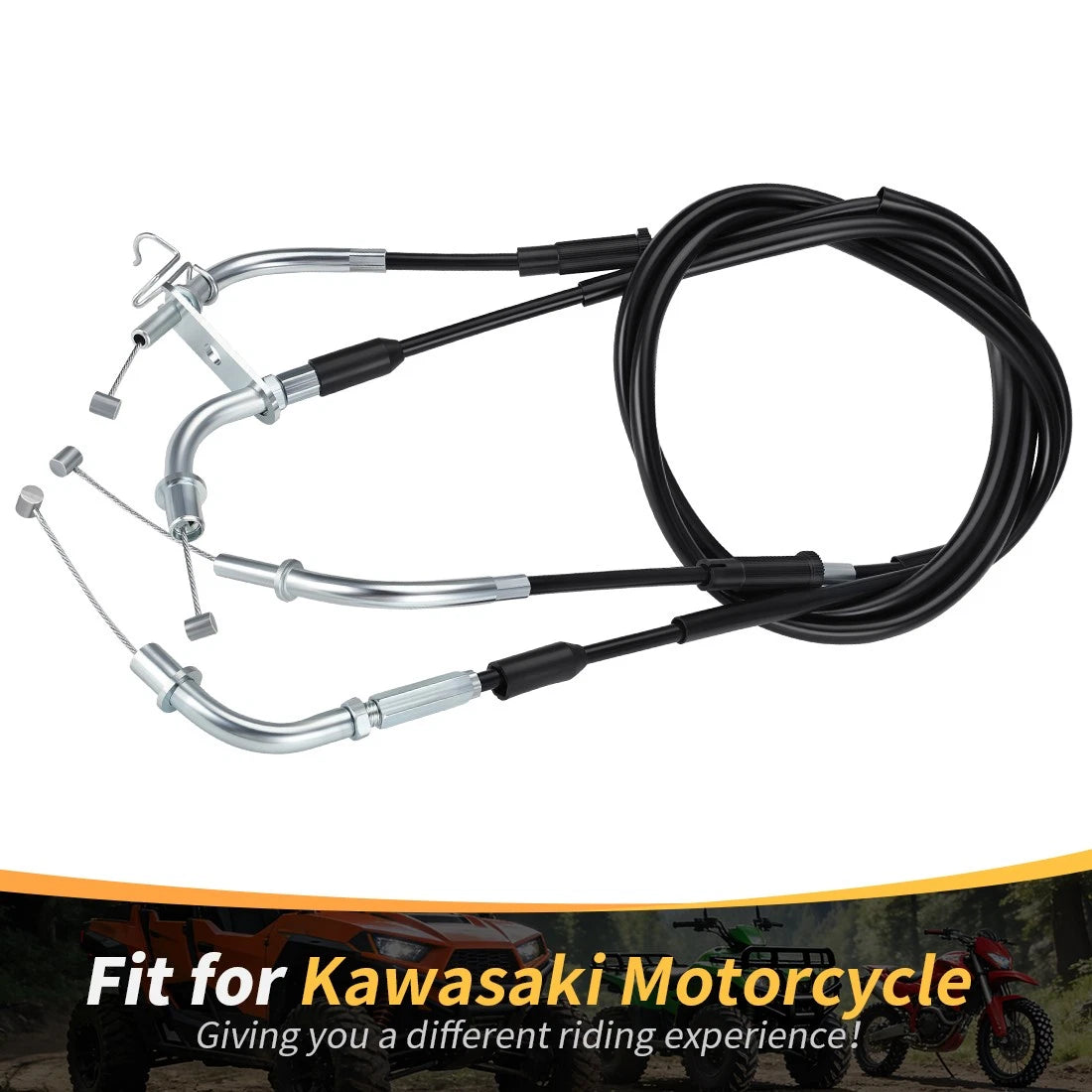 Throttle Cable for Kawasaki Vulcan 800 VN800 (1995–2005) 54012-0055 54012-0054