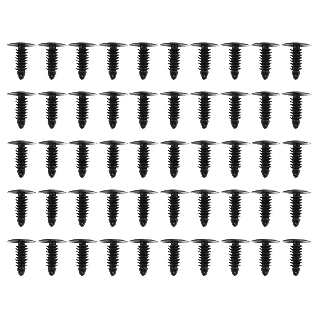 Fastener 50x Black Bumper Fender Clip Accessories for Nissan