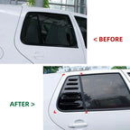 Glossy Black Rear Window Louver Cover for Golf MK4 5-Door Hatchback (1997–2004)
