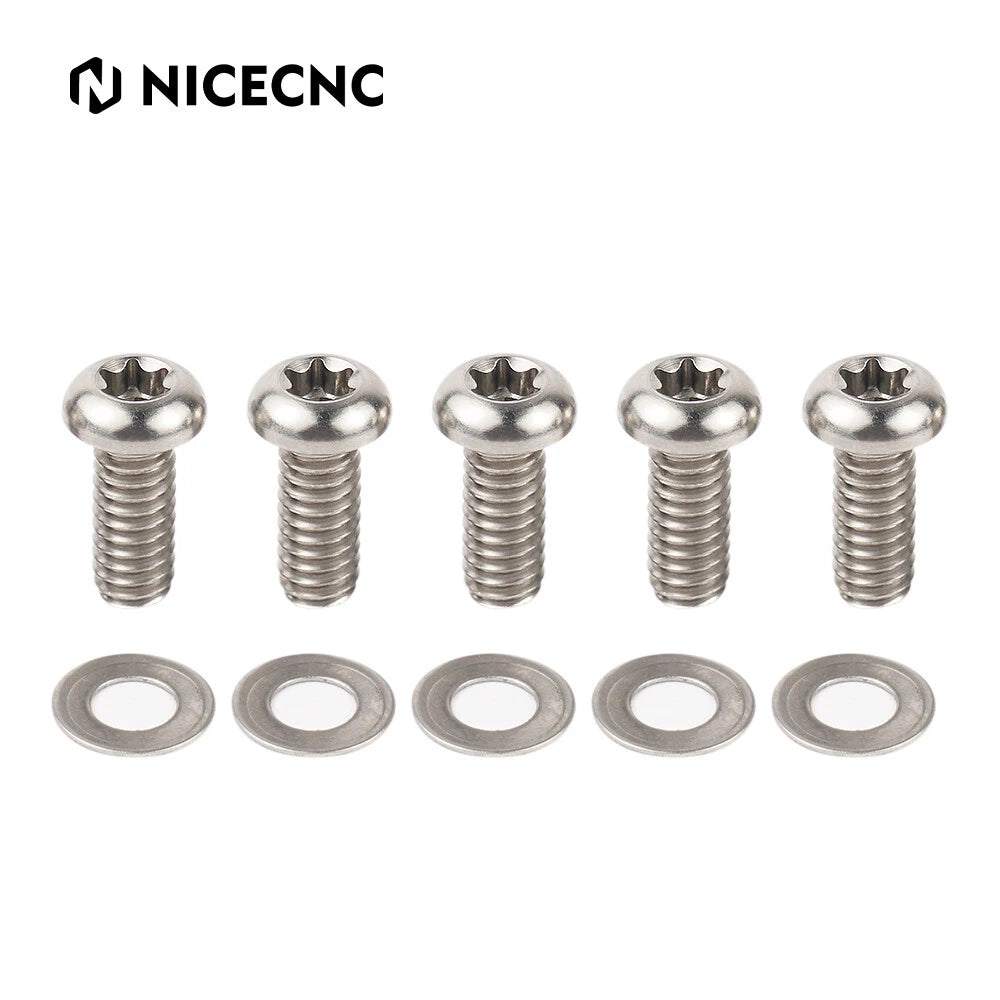 5PCS Titanium Derby Cover Screws for Harley Road Glide FLTRX (2015–2022)