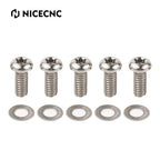 5PCS Titanium Derby Cover Screws for Harley Road Glide FLTRX (2015–2022)