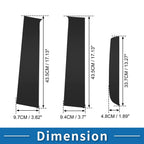 Set of 6 Door Pillar Window Trim for Ford Ranger (2023–2024) Black