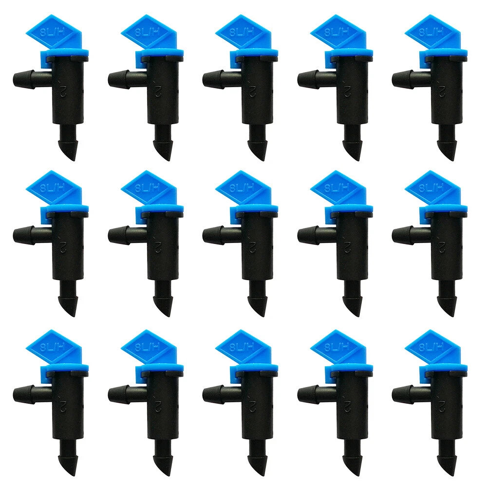 100PCS Drip Flag Emitter Dripper 8L/H for Garden Lawn Irrigation