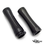 1" 25mm Slender Waist Black Hand Grips for Honda Yamaha Harley Suzuki