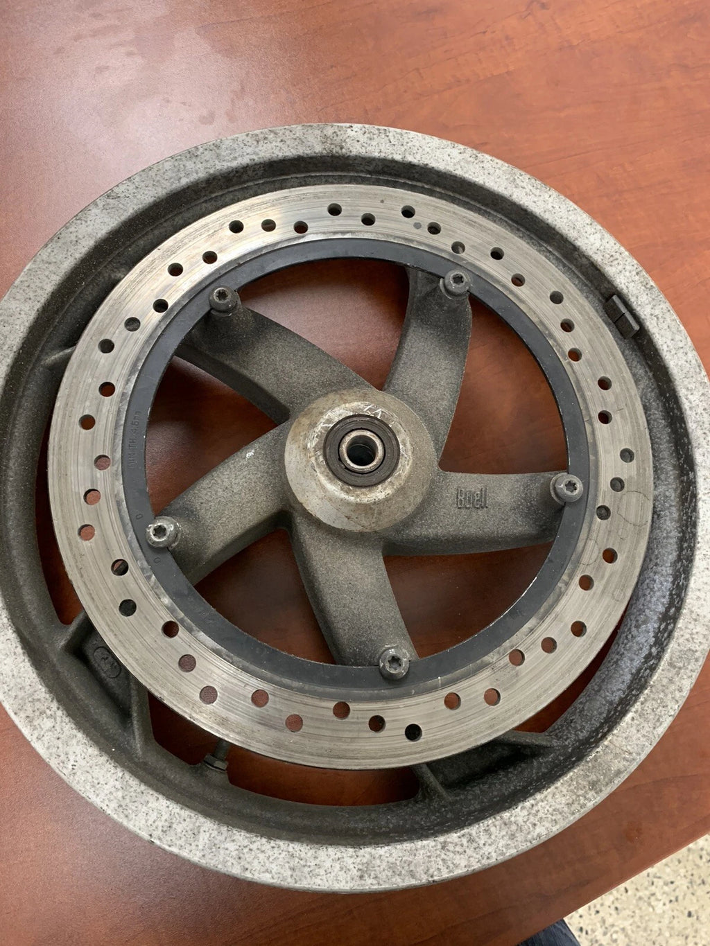 Front Wheel & Brake Rotor for Buell Blast (2000) P3 500
