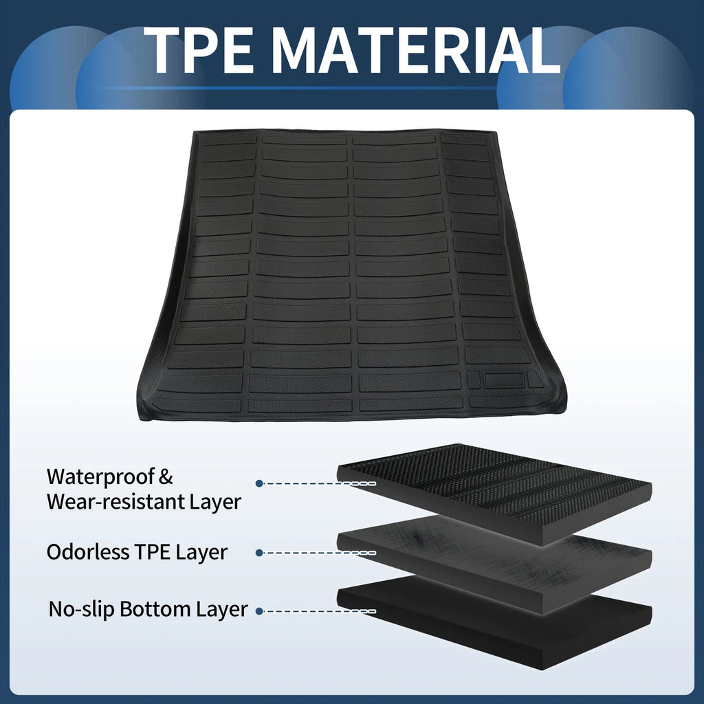 Trunk Mat for Chevrolet Equinox (2012–2017) TPE Cargo Liner Black