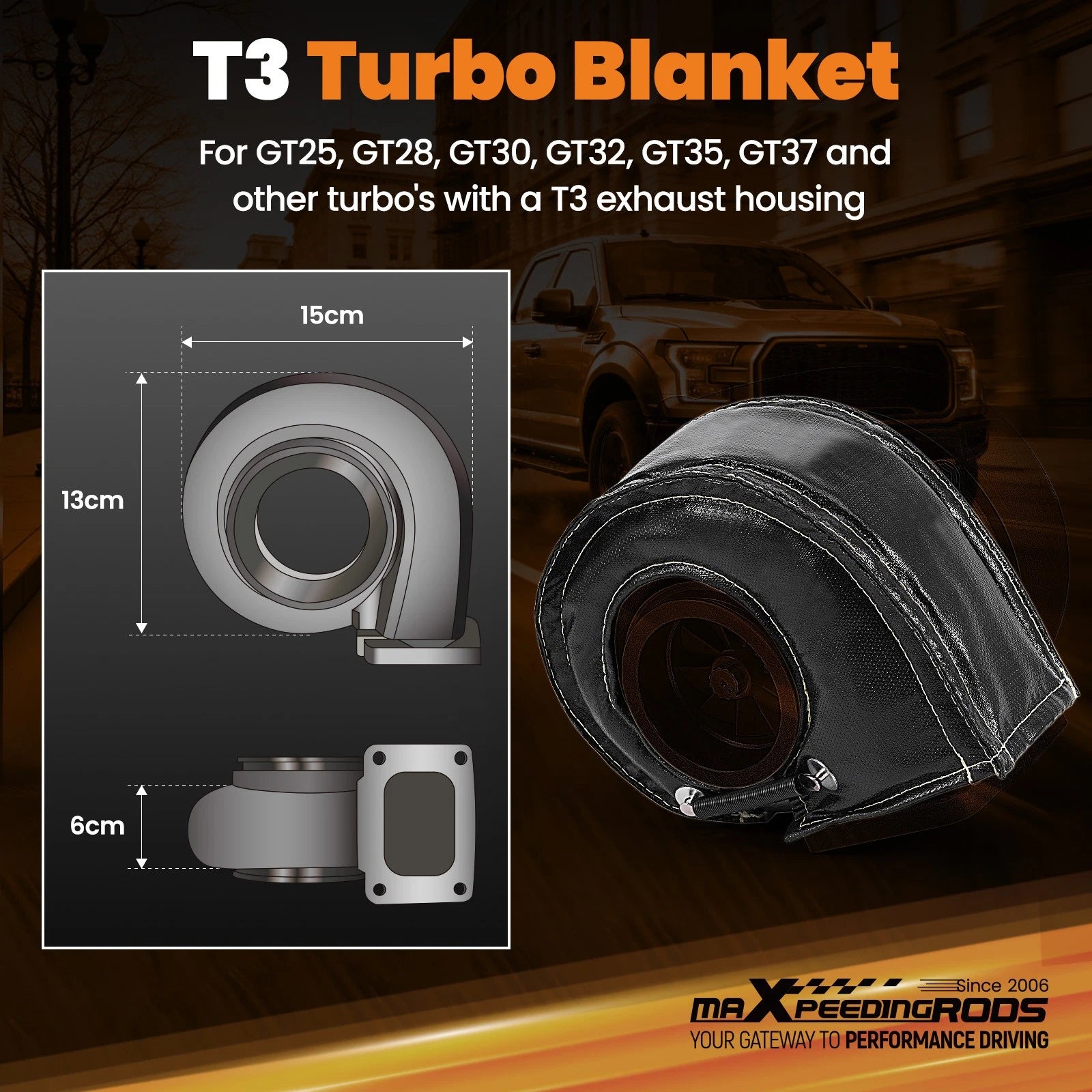Turbo Heat Shield Blanket for GT30 GT25 GT28 T3