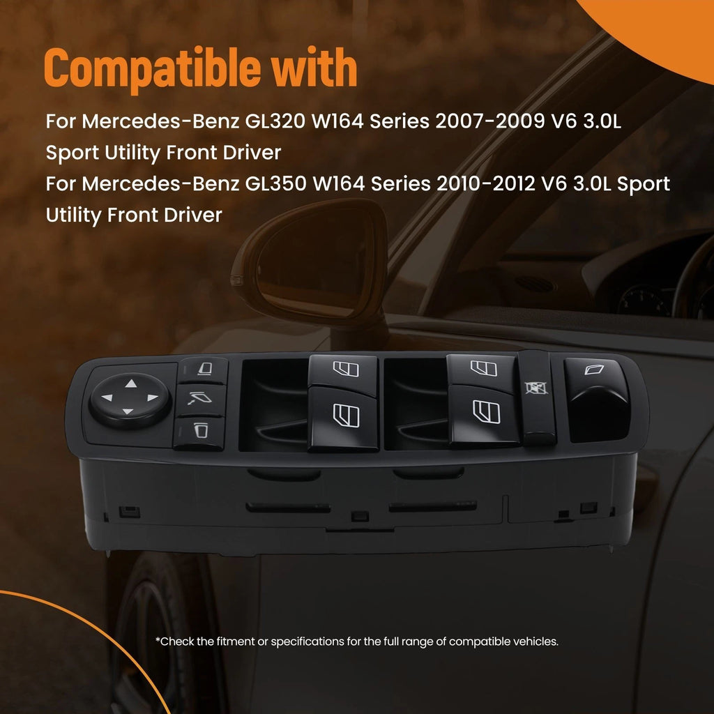 Driver Side Window Control Switch for Mercedes GL450 GL550 (2007–2012) 2518300590 3Pins