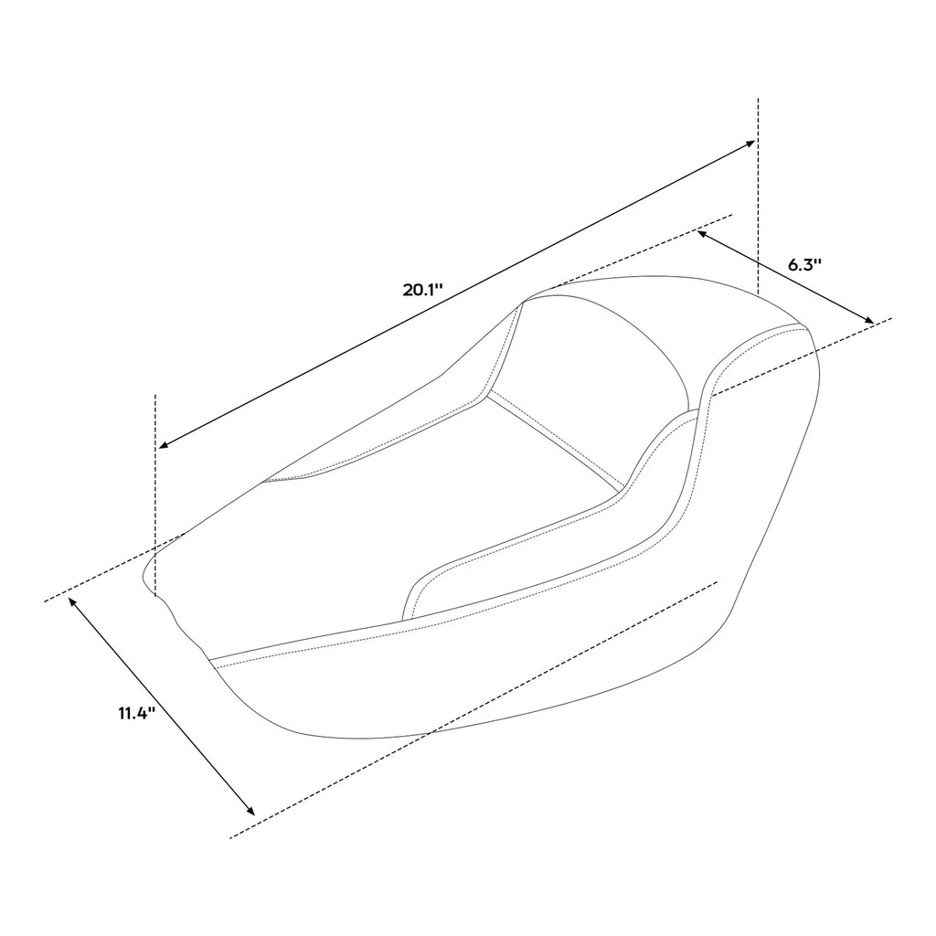 Black Solo Seat for Harley Sportster XL 883 XL1200 (2010–2022)