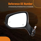 Heated Left Side Mirror for Toyota Highlander Hybrid (2020–2023) TO1320415