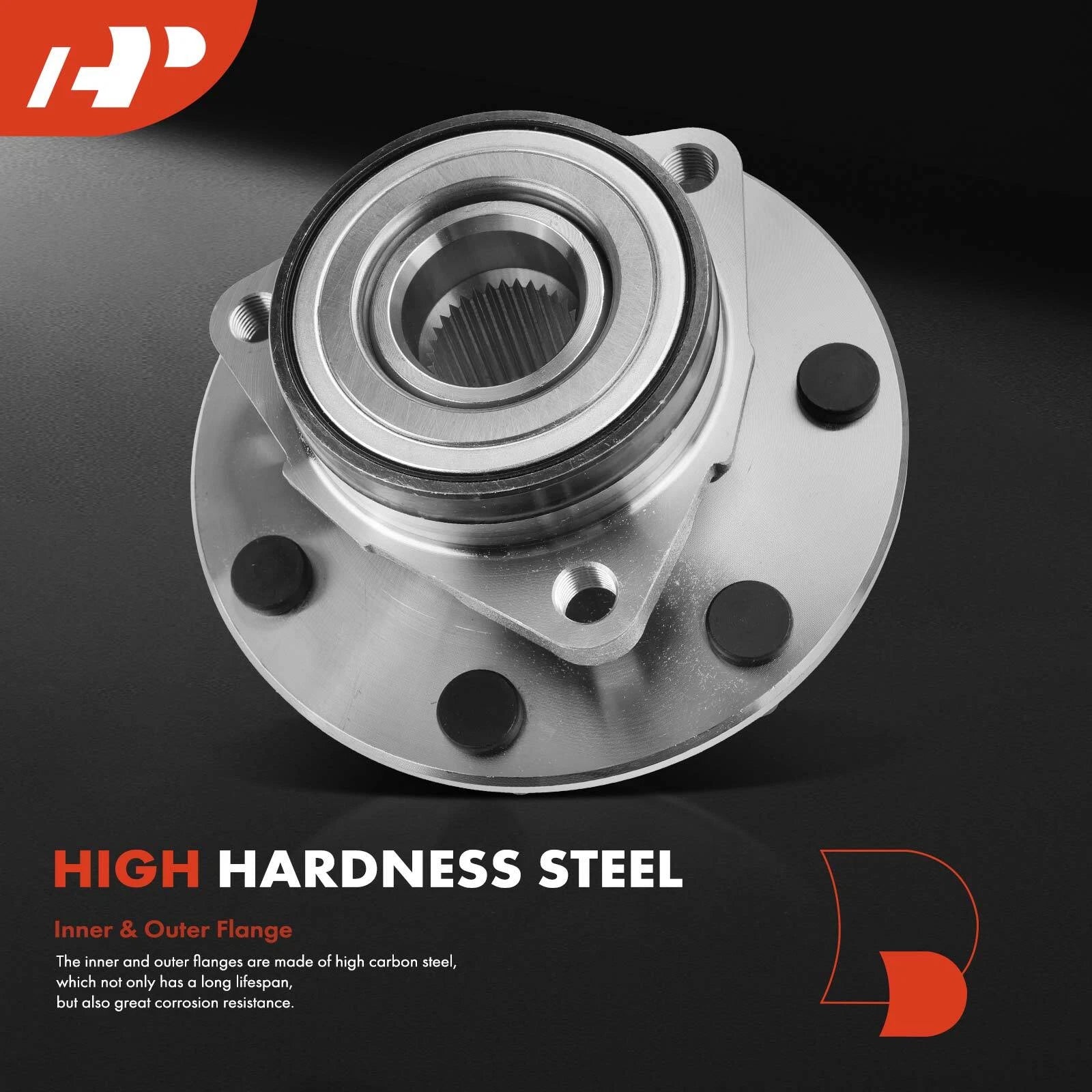 2X Front Wheel Bearing & Hub for Ford F-150 (2000–2001) F-250 (1997–1999)