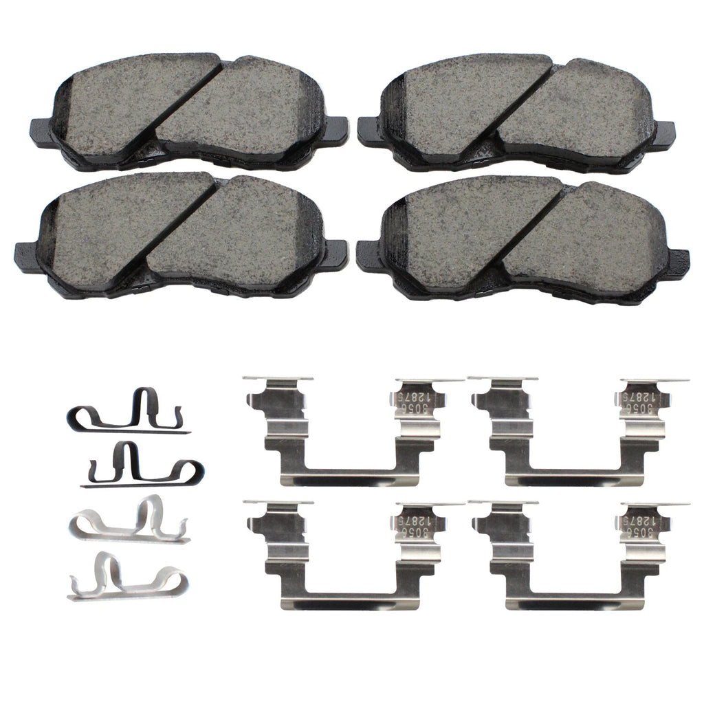 Set of 4 Akebono ProACT Front Ceramic Brake Pads for Chrysler Dodge Jeep Mitsubishi