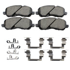 Set of 4 Akebono ProACT Front Ceramic Brake Pads for Chrysler Dodge Jeep Mitsubishi