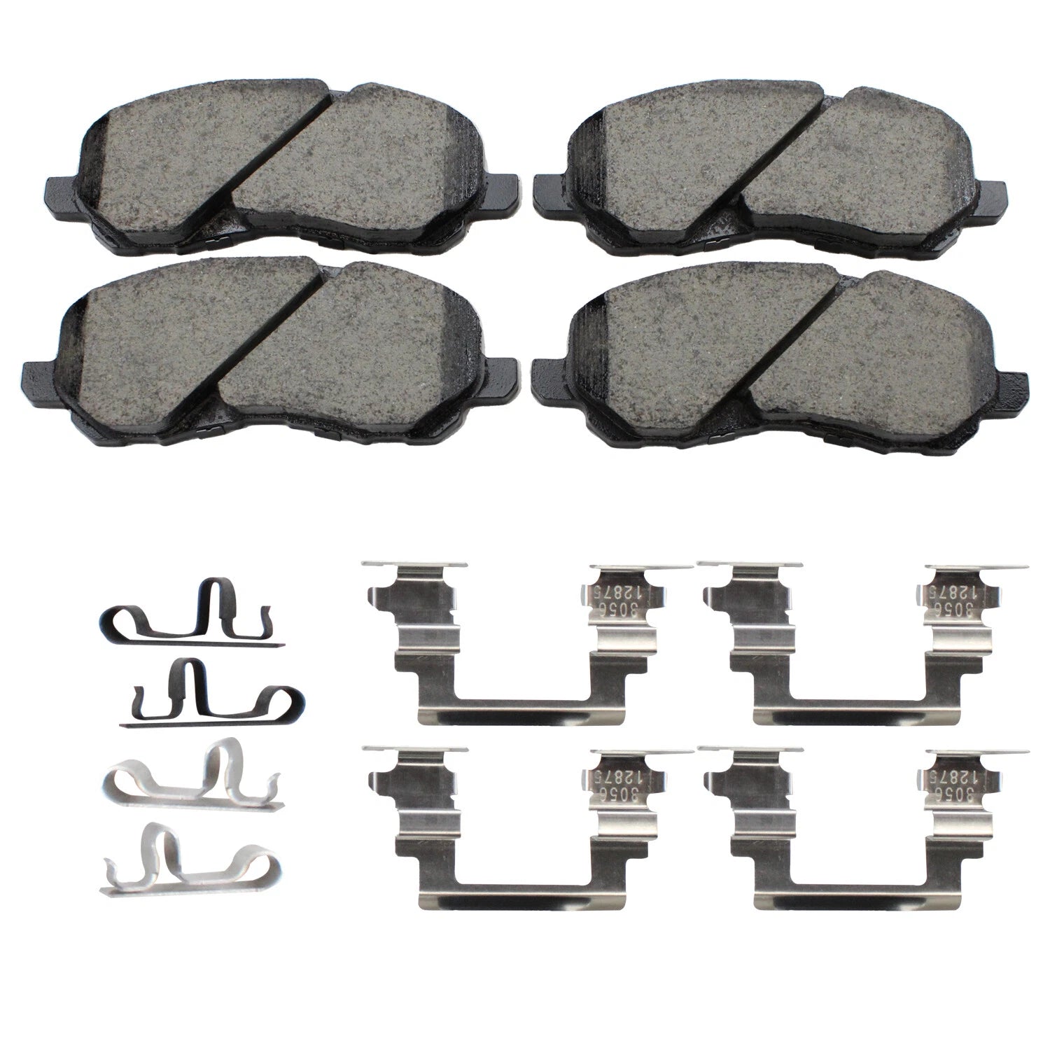 Set of 4 Akebono ProACT Front Ceramic Brake Pads for Chrysler Dodge Jeep Mitsubishi