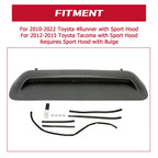 Hood Scoop Bulge Kit for Toyota 4Runner (2010–2022) Tacoma (2012–2015) Matte