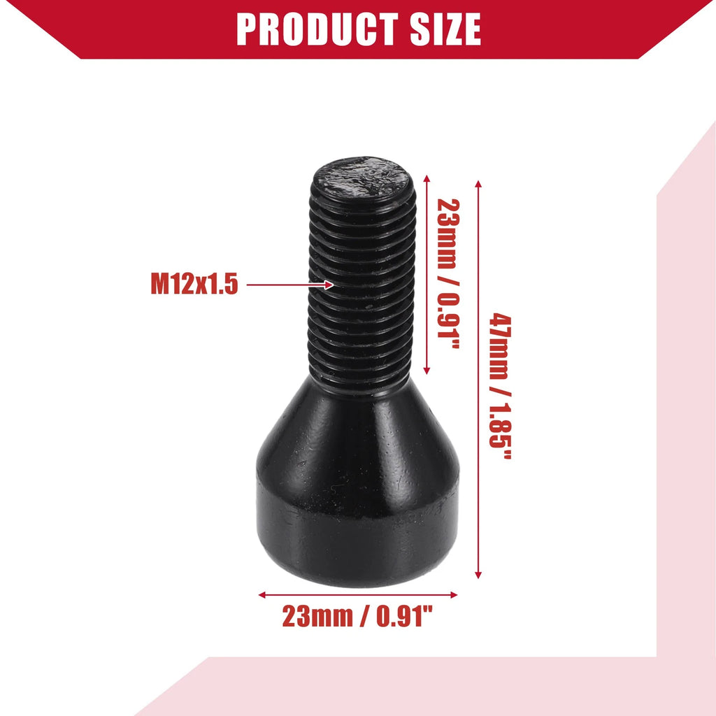 Set of 4 Wheel Lock Lug Nuts Bolts for BMW 528i Z4 328i 330i (No.36136786419)