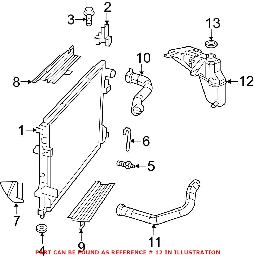 Genuine OEM Engine Coolant Reservoir Expansion Tank for Chrysler Dodge