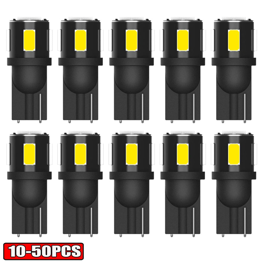 50X LED Light Bulb for AUXITO 175 2825 (168, 194, T10)