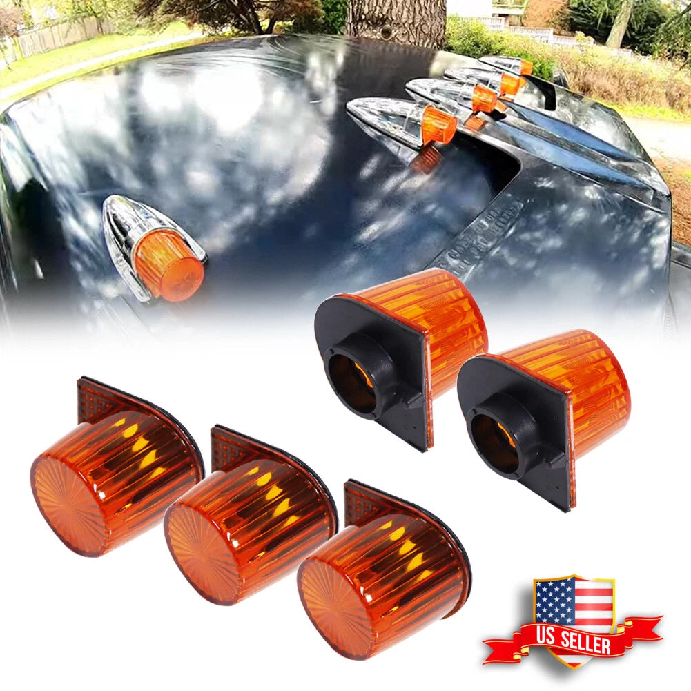 Set of 5 Roof Running Clearance Light Lenses for Dodge W100 150 250 350