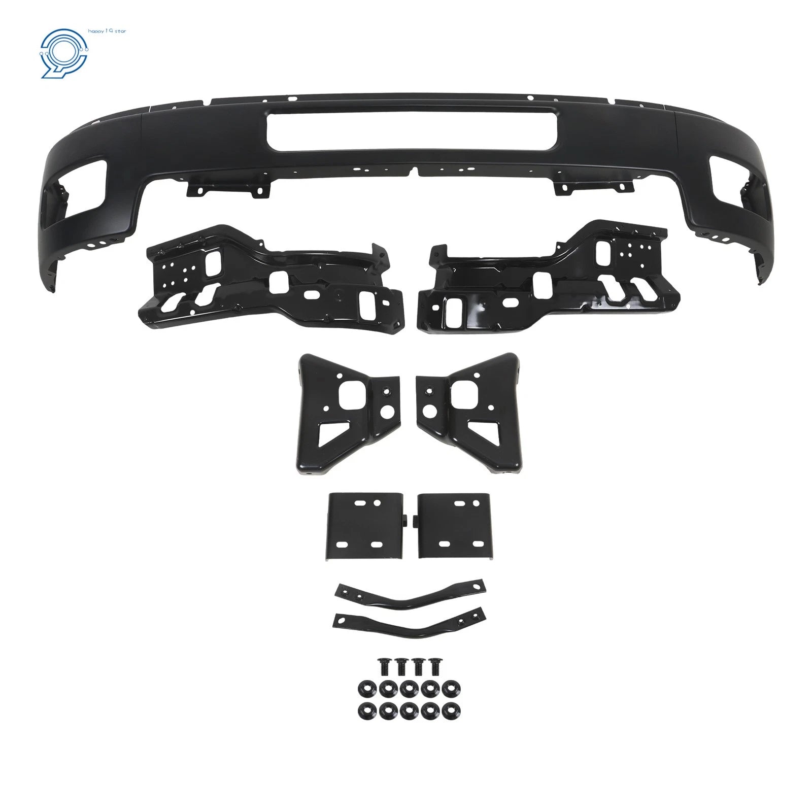 8pc Front Bumper Split Brackets for Silverado 2500 3500 (2011–2014)