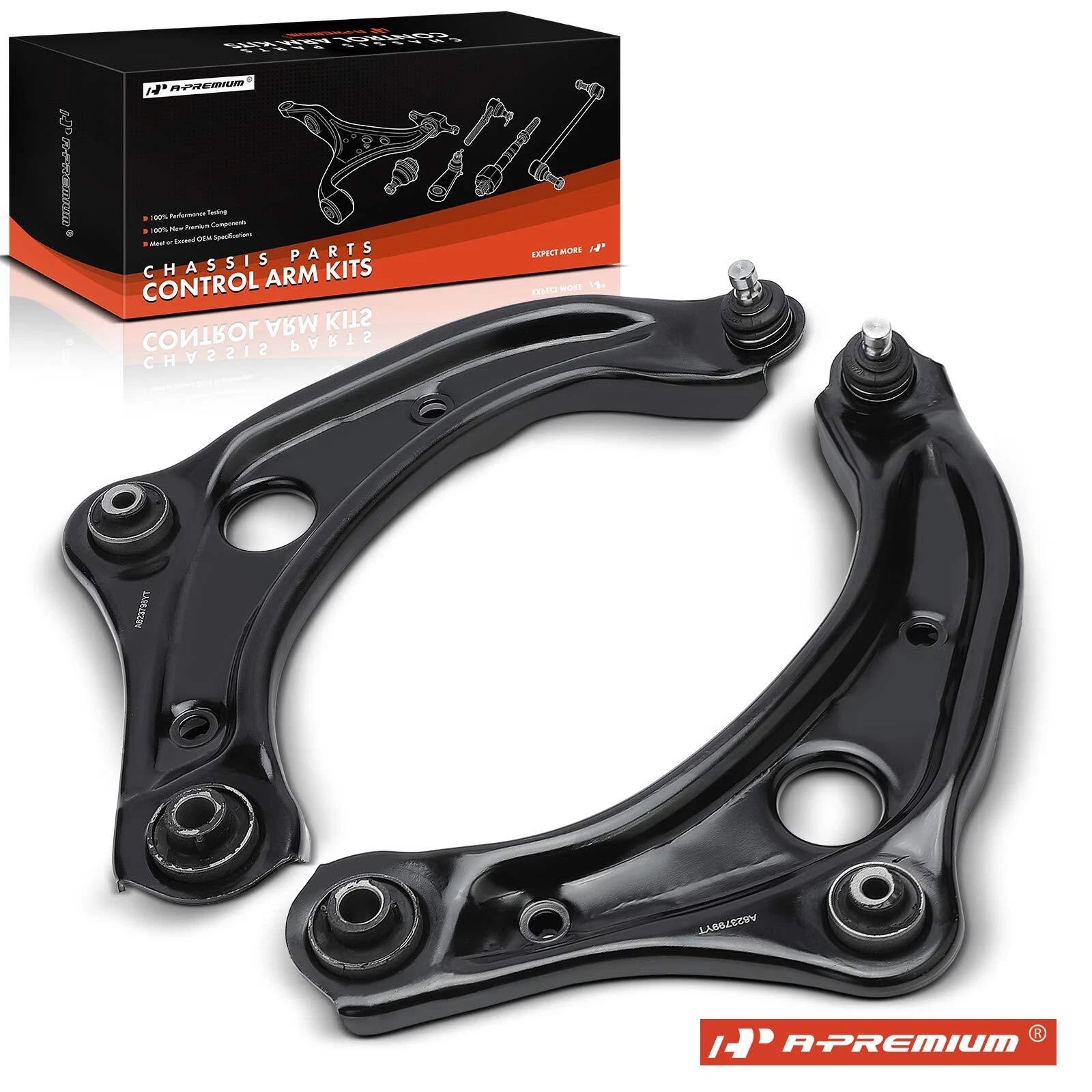 2X Front Lower Control Arm with Ball Joint for Nissan Versa (2007–2023)