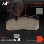 Set of 4 Front Ceramic Brake Pads for Chevrolet Camaro (2017–2024)