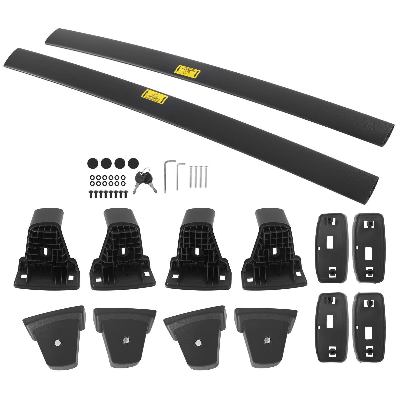 Aluminum Alloy Roof Bars for Kia Soul (2020–2025) Black 45KG Load