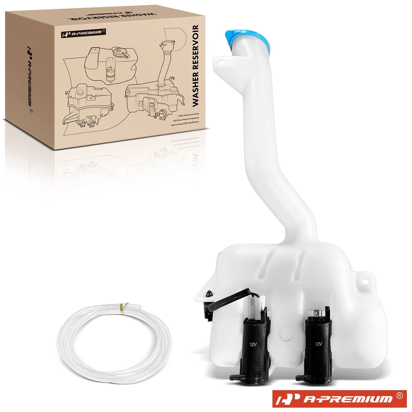 Windshield Washer Reservoir with Cap for Honda Odyssey (1999–2004)