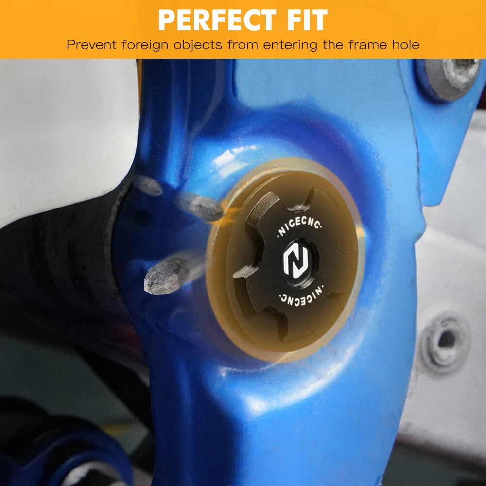 Set of 2 Frame Hole Insert Cover Caps for Yamaha YZ85 (2003–2021)