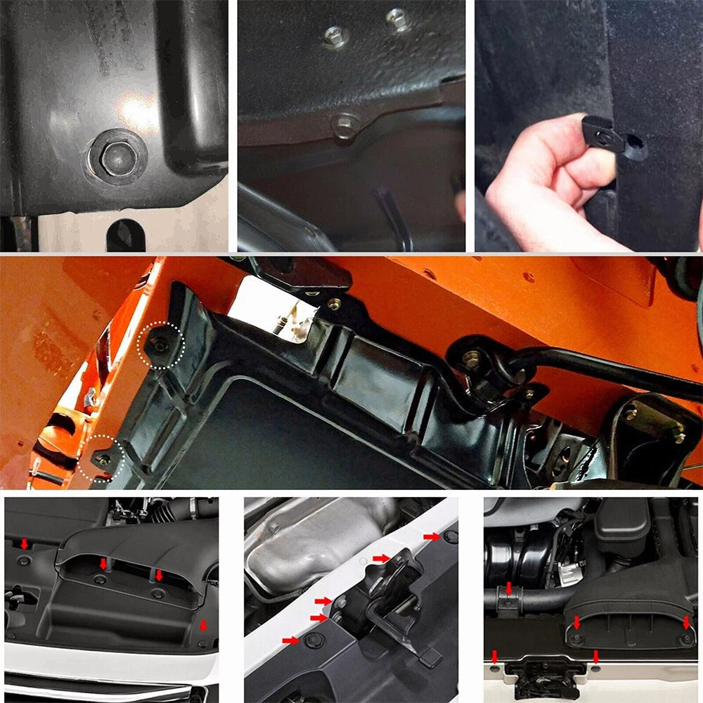 Set of 20 Body Bolts & U-nut Clips for Toyota