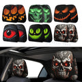 Halloween Scary Personalized Mask Headrest Cover for Universal Front Seats (—)