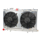 2Row Aluminum Racing Radiator with Fan Shroud for Subaru Impreza WRX STI (2002–2007)