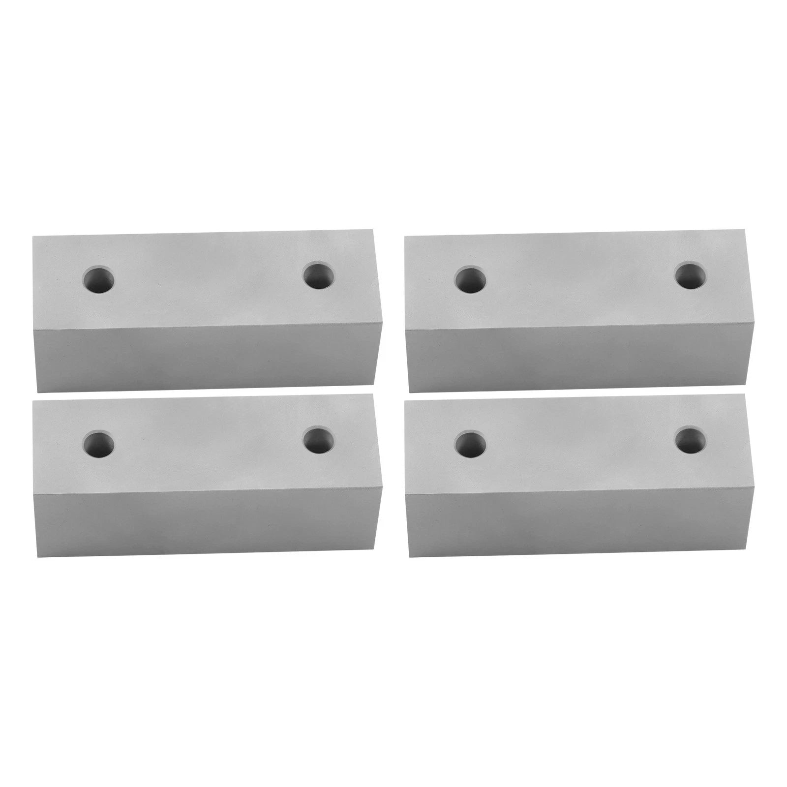 Set of 4 Reversible Soft Jaws for 6" Vises (Aluminum Machined)