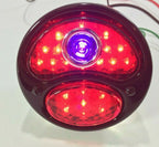 LED Tail Light Stop Light Blue Dot Black Housing Left for Ford Model A (1928–1931)