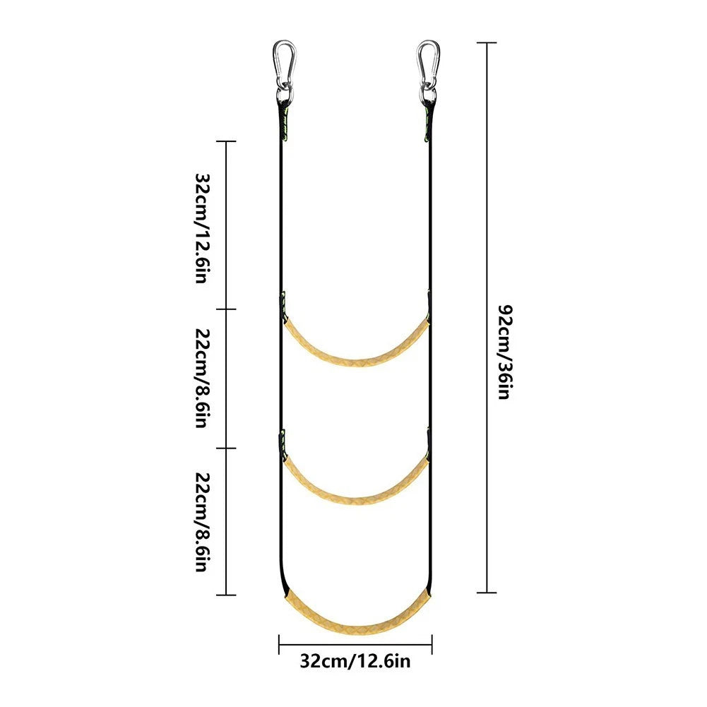 Boat Ladder Assist for Kayak Canoe with Non-Slip Rubber Pedals