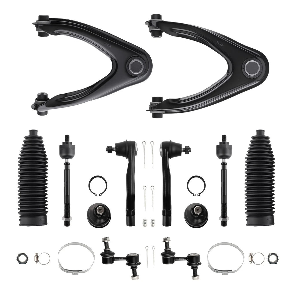 12x Front Upper Control Arms, Tie Rods, Sway Bar for 1997-2001 Honda CR-V (2.0L)