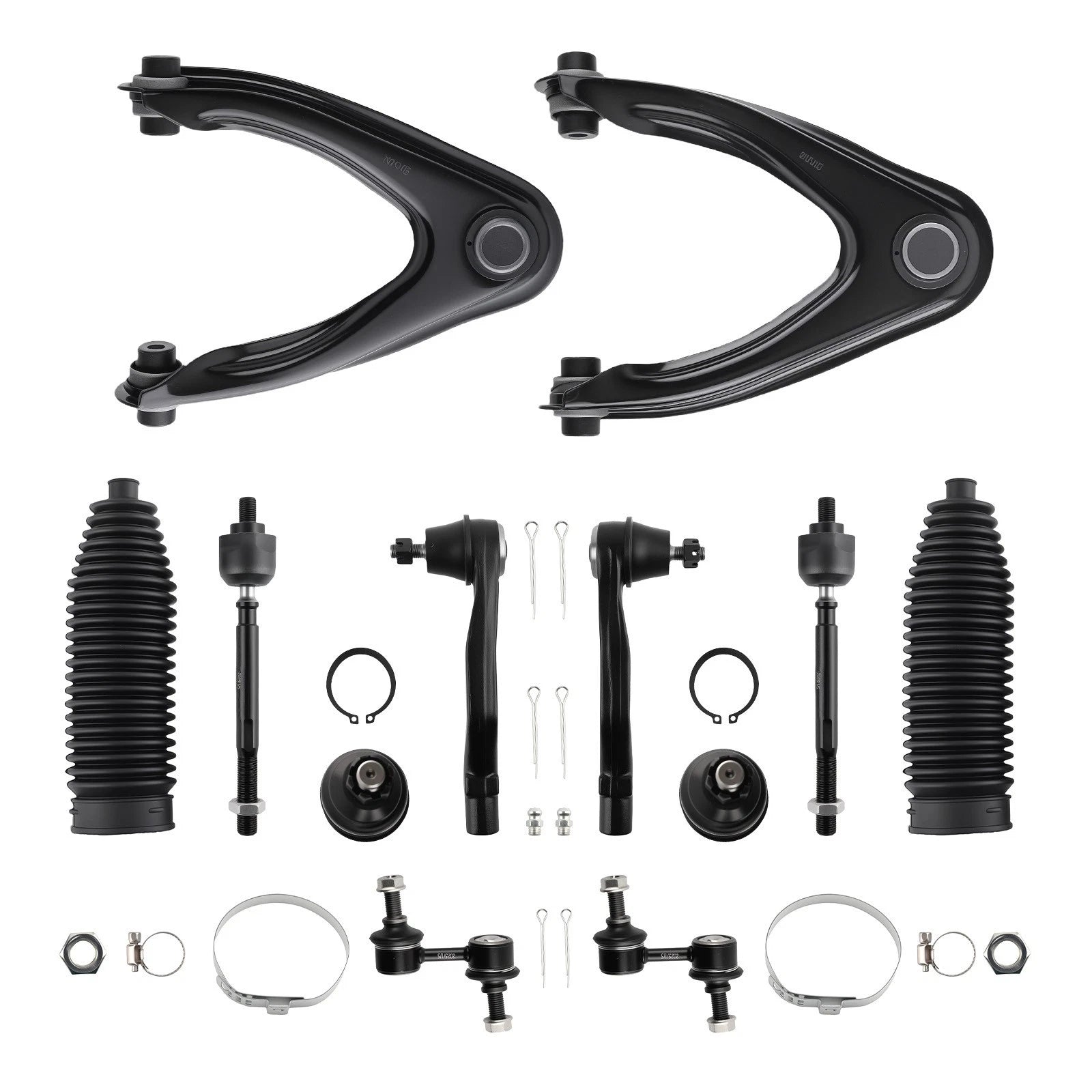 12x Front Upper Control Arms, Tie Rods, Sway Bar for 1997-2001 Honda CR-V (2.0L)