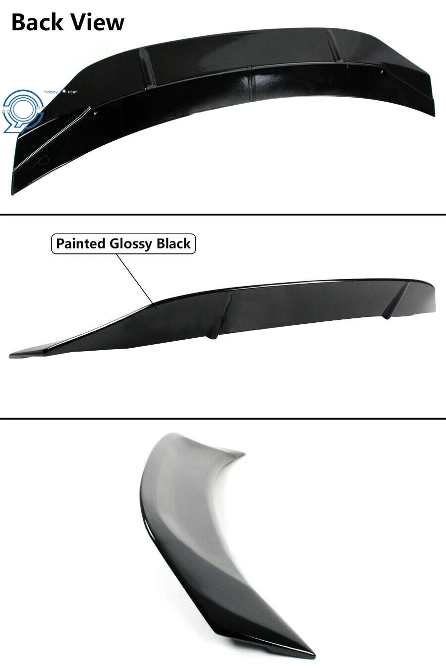 Highkick Duckbill Spoiler for Honda Civic (2016-2019) Glossy Black