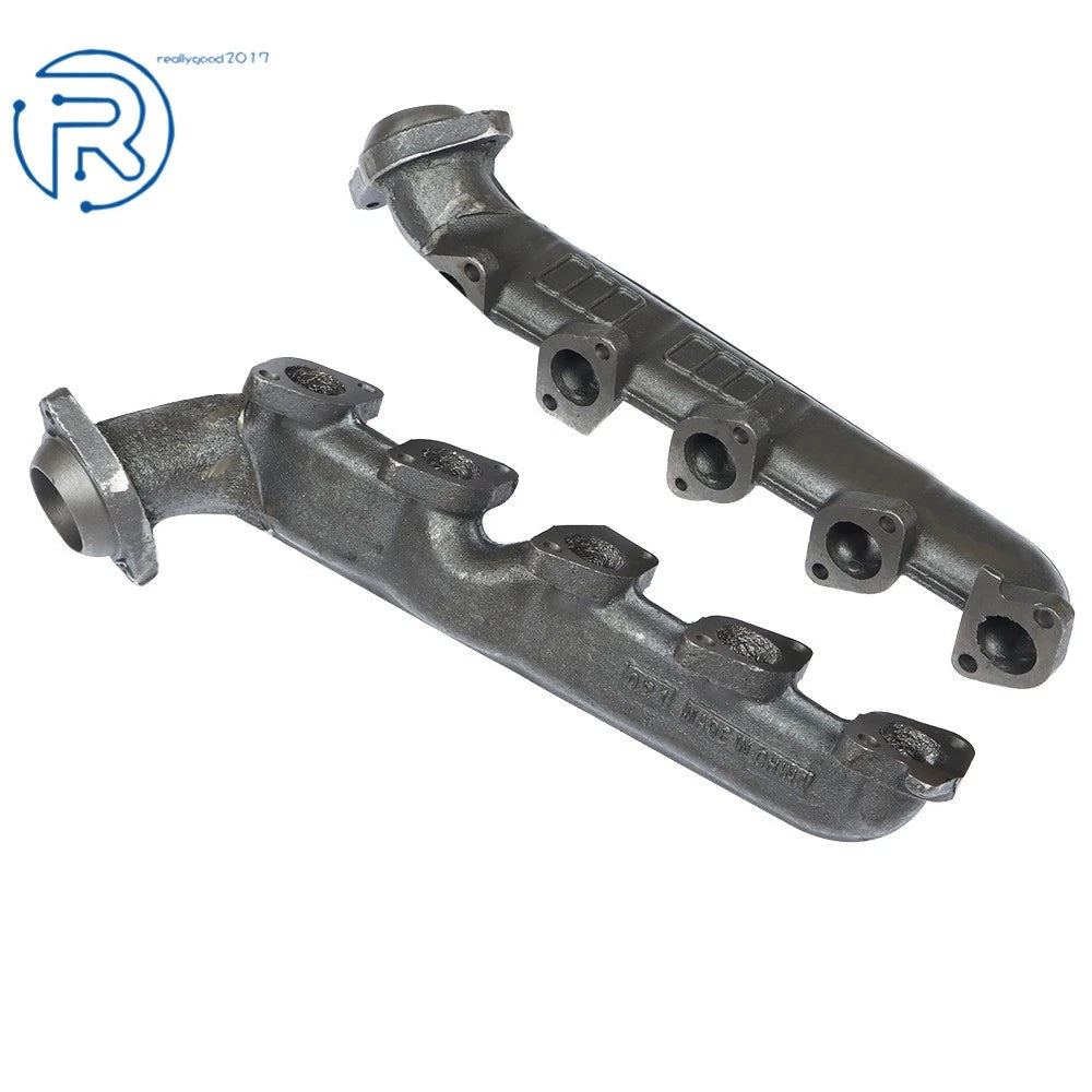 Left & Right Exhaust Manifold for Ford F250/F350/F450/F550/E350/E450 (2000–2013)