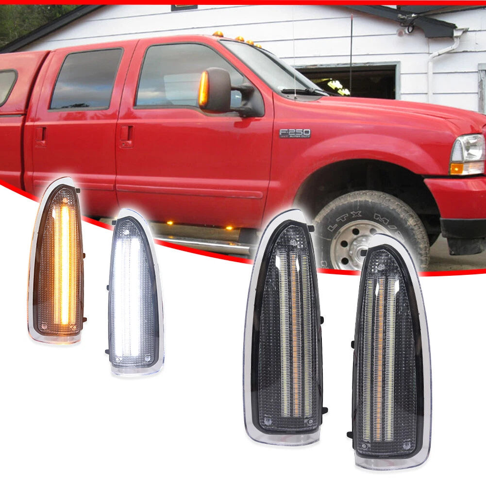 Switchback LED Side Mirror Lamps for Ford F250 F350 (2003–2007)
