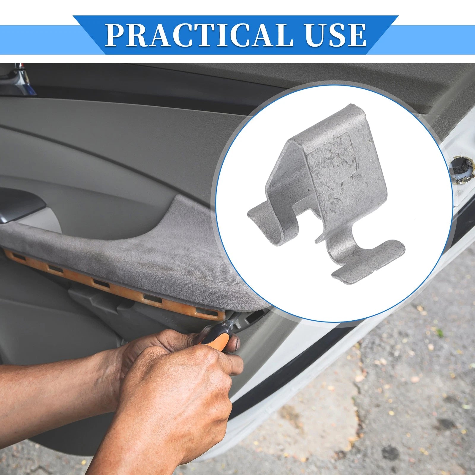 20 Pcs B-Pillar Trim Panel Clip for Volkswagen Beetle (1998–2019) Silver Tone