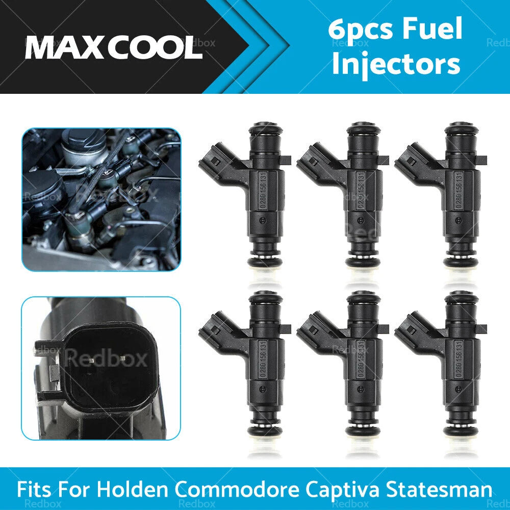 Set of 6 Fuel Injectors for Holden Commodore VZ VE Captiva Rodeo (2004–2017)