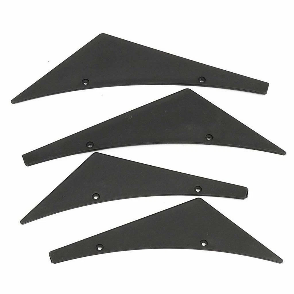 4Pcs Black Front Bumper Lip Diffuser Canards Splitter for Universal Fit Car Truck (2010-2025)