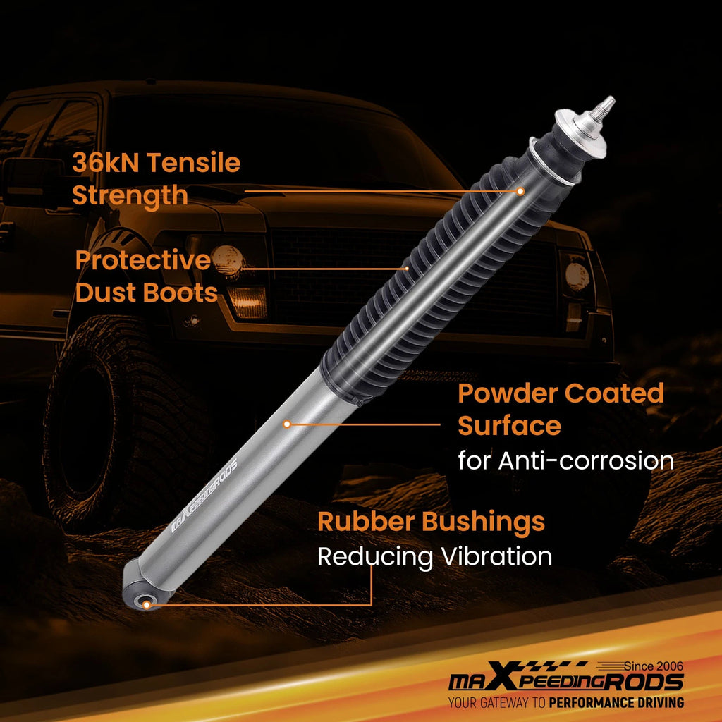 Performance Shock Absorbers for Ford F150 (1997–2003) 2-4" Drop Kit Gas Charged