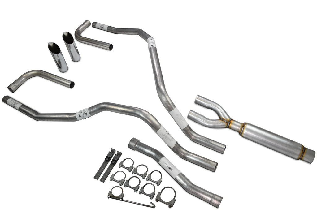 Dual Exhaust Glasspack Slash Cut Tip for Nissan Titan (2004–2006)