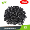 Set of 100 Plastic Rivets for Fender Bumper Clips